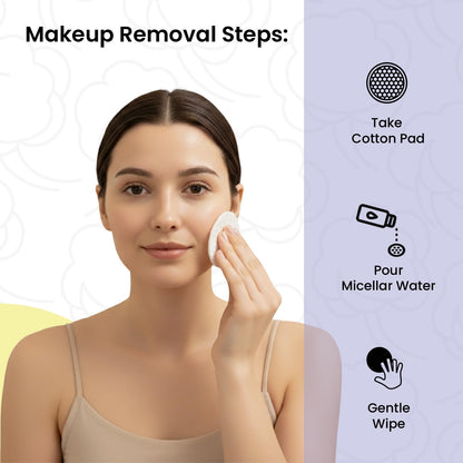 Premium Soft Facial Cotton Pads (Pack of 4-20 Pcs each)