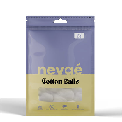 Cotton Balls – 100% Pure Cotton, Soft & Absorbent