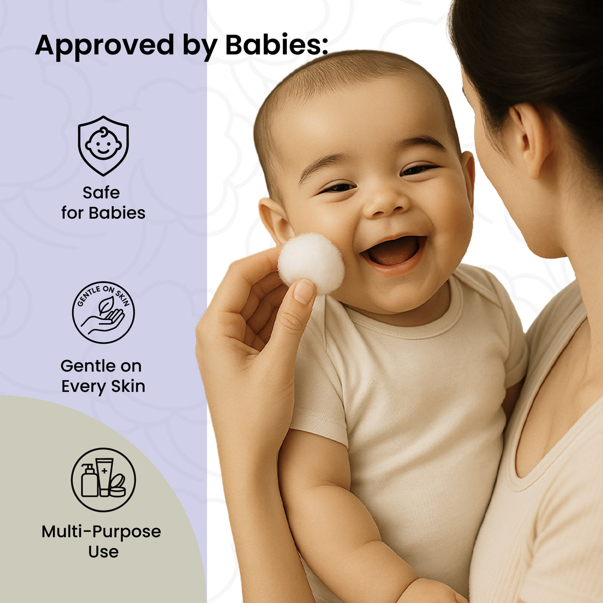 Cotton Balls – 100% Pure Cotton, Soft & Absorbent