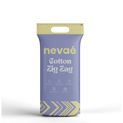 Cotton Zig Zag – Soft & Highly Absorbent | 100g, 400g & 500g